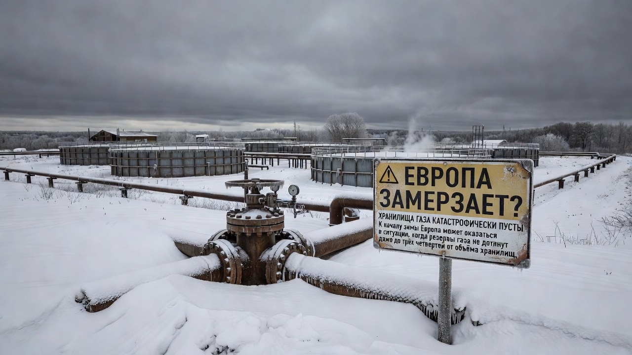 Европа замерзает? Хранилища газа катастрофически пусты