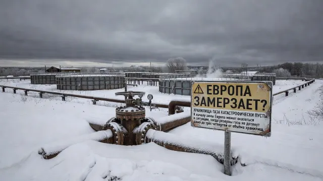 Европа замерзает? Хранилища газа катастрофически пусты